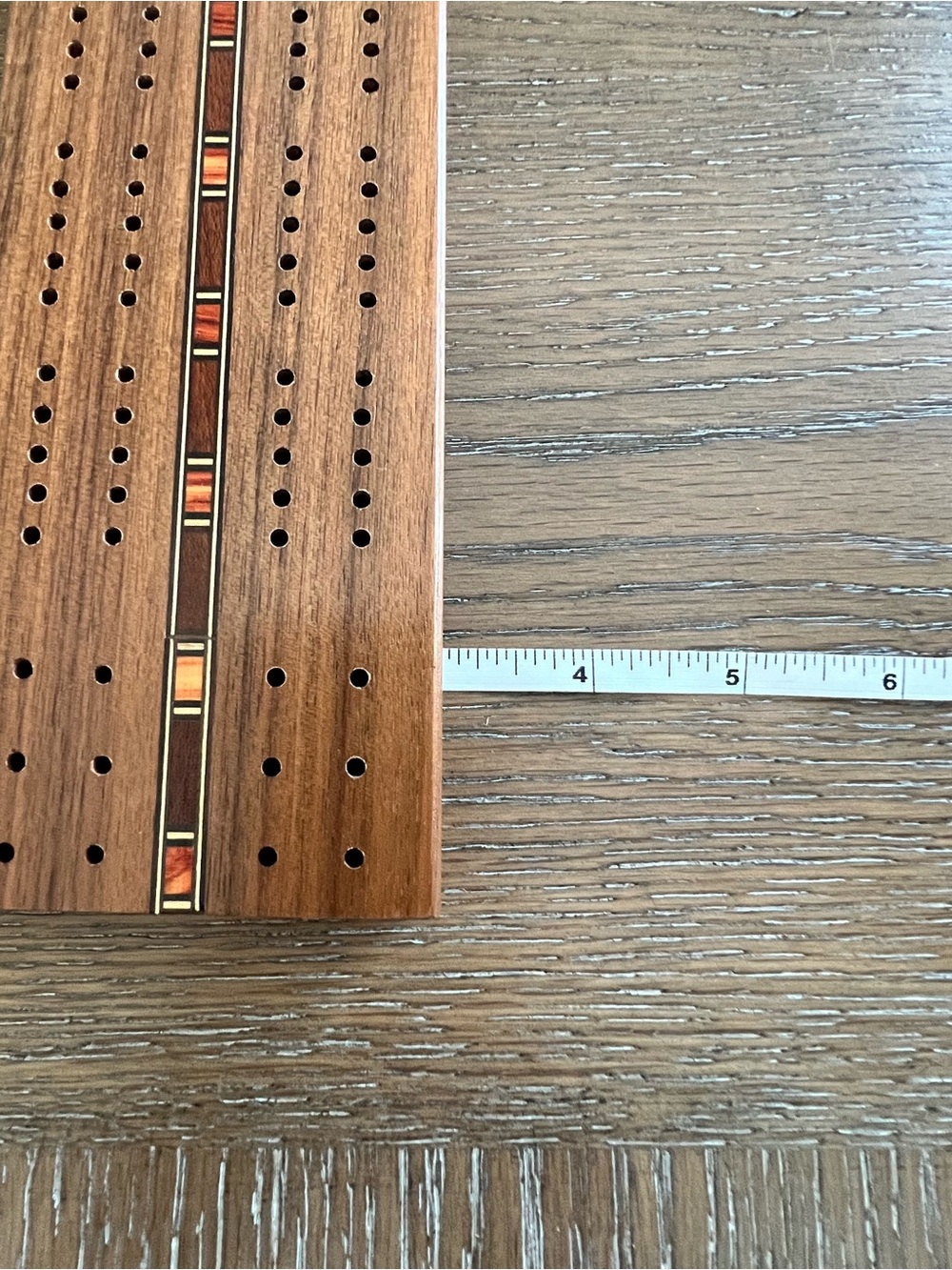 Pleasantime Games Vintage Cribbage Board Genuine Walnut Wood - Picture 7 of 7